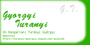 gyorgyi turanyi business card